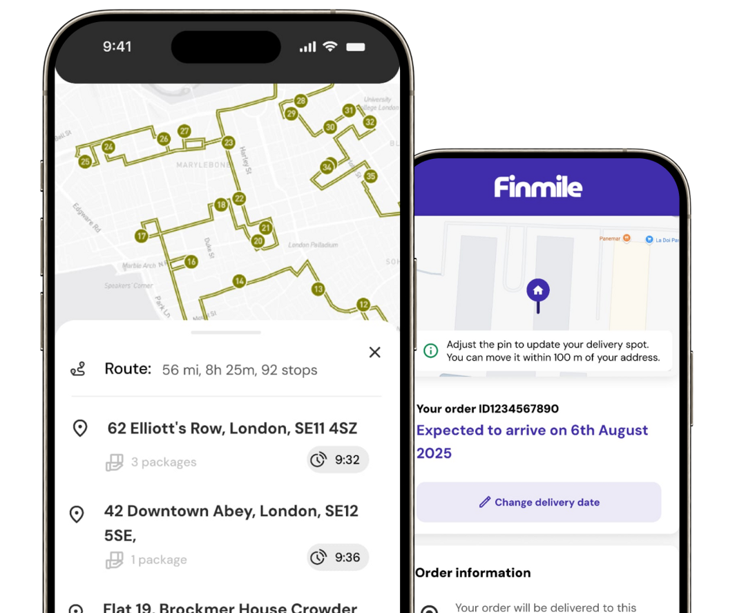 Finmile Driver App Interface